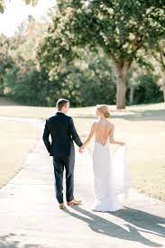 Outdoor Wedding Ceremony Backless Wedding Dress Golf Course Wedding Country Club Weddin Outdoor Wedding Ceremony Backless Wedding Dress Country Club Wedding