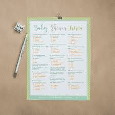 20 questions baby shower game. Baby Trivia The Cutest Free Printable Shower Game Tulamama