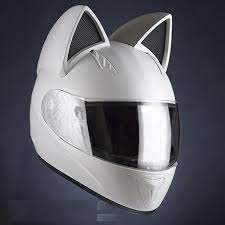 Japanese Motorcycle Helmet Has Cat Ears Motorbike Writer Motorcycle Helmets Helmet Custom Motorcycle Helmets