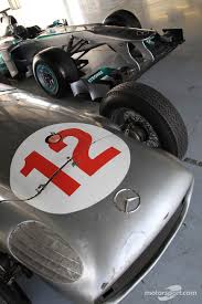 The Mercedes Race Cars Of Sterling Moss And Lewis Hamilton Classic Racing Cars Race Cars Racing