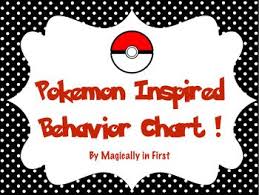 pokemon go inspired behavior chart classroom behavior