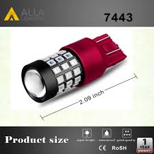 7440 7443 Strobe Led Brake Lights Flashing Stop Bulb Super Bright Red
