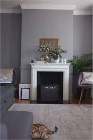 Grey Living Room With White Fireplace Ruang Tamu Abu Abu Kamar Tidur Yang Indah Desain Kamar