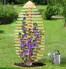 These wigwam obelisk supports will give support to your climbing plant from strong winds. Diy Yard Decorations Clematis Supports Garden Obelisks And Trellises
