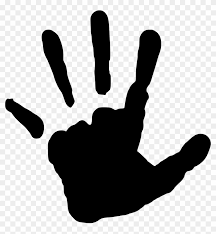 Download Image Black And White Download Handprint Svg Digital Hand Print Png Clipart 1194416 Pikpng