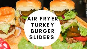 Do all air fryers cook burger patties the same and take the same time? Air Fryer Frozen Turkey Burger Turkey Burgers From Frozen Nuwave Bravo Xl Smart Oven Air At The 5 Minute Mark Halfway Through Cooking Your Hamburger Flip The Patty Over