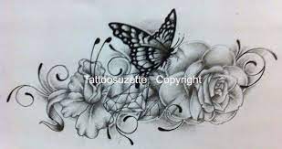 Small butterfly tattoo for hands 4. Rose And Butte Rose And Butterfly Tattoo Designs Honey