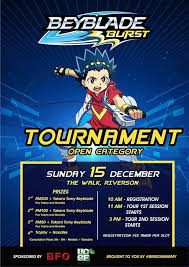Hello, today i glad to share my battle. Beyblade Burst Tournament Riverson The Walk Kota Kinabalu December 15 2019 Allevents In