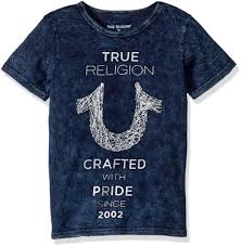 True Religion Boys Big Logo Tee Shirt Indigo S Buy
