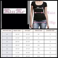 Miss Me Denim Size Chart