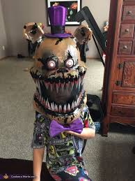 This page contains free online games based on a small indie game five nights at freddy's released in 2014. Five Nights At Freddy S And Nightmare Fred Bear Halloween Costume Contest At Costume Works Com Fnaf Costume Freddy Costume Bear Halloween