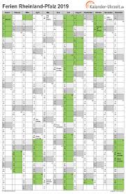 Osterferien pfingstferien sommerferien herbstferien weihnachtsferien; Ferien Rheinland Pfalz 2019 Ferienkalender Zum Ausdrucken
