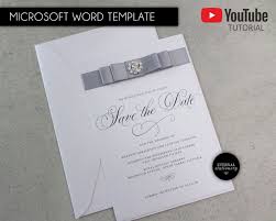 Editable Save The Date Card Microsoft Word Template Save The Date Invitation Wedding Elegant Printable Save The Date Annette In 2020 Save The Date Cards Invitation Template Word Template