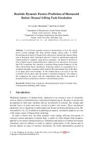 Table saw features integrated storage for accessories and a durable cast aluminum table top surface. Pdf Realistic Dynamic Posture Prediction Of Humanoid Robot Manual Lifting Task Simulation Ali Leylavi Shoushtari Academia Edu
