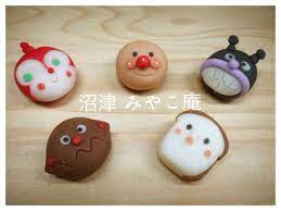 アンパンマン ドキンちゃん バイキンマン カレーパンマン 食パンマン anpanman 和菓子 練り切り japanese sweets wagashi sugar cookie
