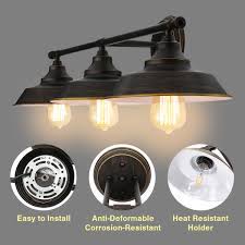 Check spelling or type a new query. 3 Light Bathroom Vanity Light Fixture Industrial Wire Cage Wall Sconces Rustic Farmhouse Style Wall Light For Bathroom Living Room Kitchen Walmart Com Walmart Com