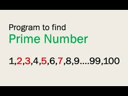 Write A Program To Print Prime Numbers Between 1 To 100