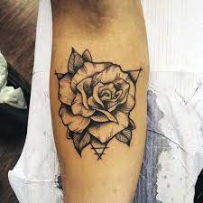 Watch out for those pincers 40 Geometric Rose Tattoo Designs For Men Flower Ink Ideas Geometric Rose Tattoo Rose Tattoos For Men Rose Tattoo Forearm