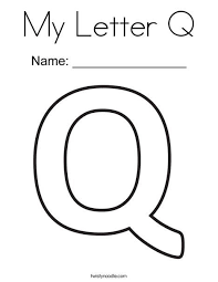 My Letter Q Coloring Page Alphabet Letter Activities Alphabet Coloring Pages Letter A Coloring Pages