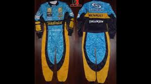 When it comes to creating the racesuits for its formula 1 customers mercedes, red bull and ferrari, the design and measurements get sent to its diminutive turin office. Fernando Alonso Replica Racing Suit 2006 Renault Formula 1 World Champion Youtube