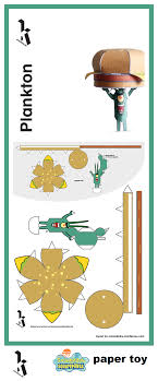 Librivox is a hope, an experiment, and a question: Plankton And A Crabby Patty Basteln Mit Papier Vorlagen Basteln Mit Papier Origami 3d Papier Handwerk