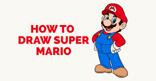 How To Draw Super Mario In A Few Easy Steps | Easy Drawing Guides
