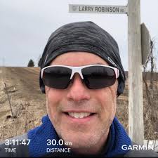 Completed the 30 km. I got a souvenir big toe blister instead of medal. But  I am glad I did it. Ran by Larry Robinson road in Marvelville, I guess that  is