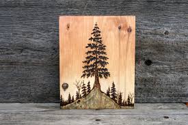 Tree At Sunset Wood Burning Art Tree Landscape Etsy Wood Burning Art Wood Burning Crafts Wood Burning Patterns