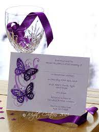 Purple Butterfly Wedding Invitation Idea 3d Effect Purple Wedding Invitations Butterfly Wedding Invitations Handmade Wedding Invitations
