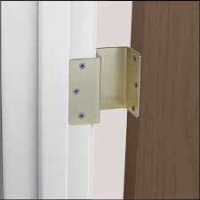 Healthsmart Expandable Offset Door Hinge In Brass Doors Door Hinges Hidden Rooms