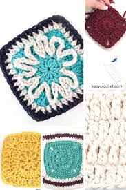 How big is a granny square blanket? 9 Free Crochet Square Patterns For Beginners Easycrochet Com