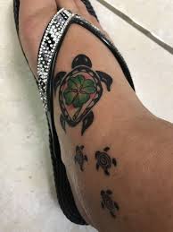 Sea Turtle Tattoo Four Leaf Clover For St Patrick S Day Birthday Three Small Turtles For My Sons Kid Inspired Tattoos Tattoos Turtle Tattoo