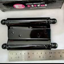 Karena tumpang tindih yang diperlukan, saya membuat bukaan di pintu depan perhatikan bahwa poros engsel — bagian di tengah yang menonjol — harus menghadap ke luar. Jual Engsel Koboi 4inch Double Action Spring Hinge Engsel Pintu 2 Arah Jakarta Utara Tokomus Tokopedia