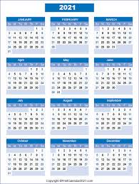 Free 2021 calendars that you can download, customize, and print. Printable 2021 Calendar By Month