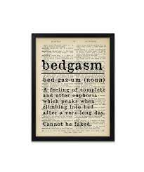 Funny Definition Prints Bedgasm Dictionary Definition Print - Etsy