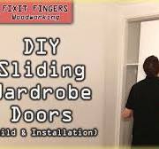 DIY Sliding Wardrobe / Closet Door Build & Installation (Bunnings Cowdroy  Door Track)