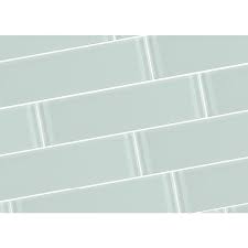 Abolos Metro Arctic Blue Subway 3 In X 12 In Glossy Glass Wall Tile 4 Pack Hmdmet0312 Ar Glass Subway Tile Small Bathroom Decor Subway Tile