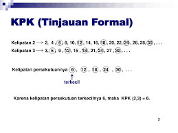 Kelipatan persekutuan dari 6, 8 dan 12 = {24, 48, …} kpk dari 6, 8 dan 12 = 24. Kpk Dan Fpb 1 Kpk A Tinjauan Kontekstual Ppt Download