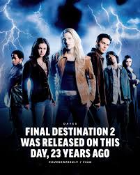 Final Destination 2, which scarred an entire generation with one logging  truck scene, was released on this day, 23 years ago.