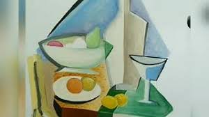 cubism art of my style رسم تكعيبي سريع بأسلوبي youtube