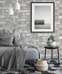 Whitewashed Weathered Brick Wallpaper Rustic Exposed Etsy In 2021 White Brick Wallpaper Bedroom Brick Wallpaper Brick Wallpaper Bedroom