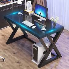 Check spelling or type a new query. Z Shape Tempered Glass Computer Desk Home Office Simple Modern Desk Desktop Study Desk Office Desk Gaming Table Wish