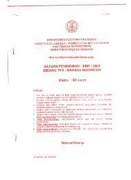 Contoh latihan soal ukg bahasa indonesia smp 2020 terbaru online manfaatcaranya com. Top Pdf Soal Uji Kompetensi Ukg B Indonesia Sd Smp Sma 123dok Com