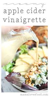 Creamy Apple Cider Vinaigrette Dressing Vinaigrette Dressing Recipe Apple Cider Vinaigrette Dressing Recipe Recipes