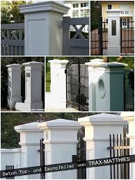 Klassisch Elegante Pfeiler Fur Ihren Gartenzaun Elegante Fur Gartenzaun Ihren Klassisch Pf Front Courtyard House Gate Design Entrance Gates Design