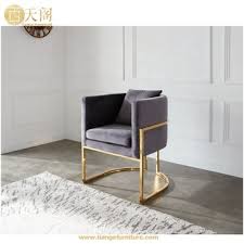 Modern Light Luxury Cafe Furniture Gray Velvet Julius Tub Dining Chair View Cafe Dining Chair Panshen Product Details In 2020 Luxury Chairs Cafe Furniture Furniture