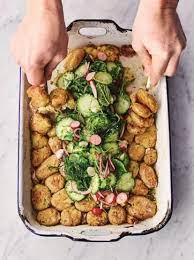 Roast New Potato Pickle Salad Jamie Oliver Potato Recipe Recipe Jamie Oliver Potatoes Recipes Jamie Oliver Recipes