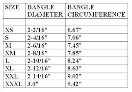 bracelet size diameter to circumference handy measures