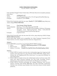 Dengan datangnya surat ini kami dari big talent agency ingin menawarkan jasa kerjasama dengan perusahaan yang bapak/ibu pimpin dalam bentuk penyediaan tenaga sales promotion girl/boy (spg/b), baik untuk spg/b event. 39 Surat Perjanjian Kerjasama Usaha Percetakan Png