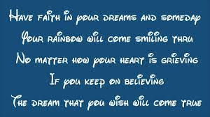 Have faith in your dreams and someday. Disney S Cinderella 2015 A Dream Is A Wish Your Heart Makes Lyrics Youtube